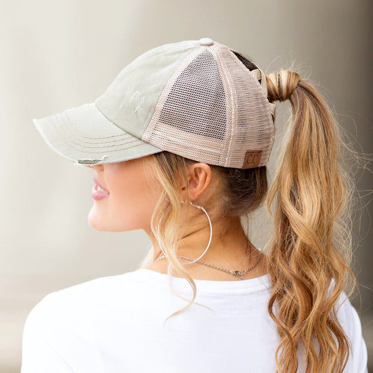 CC Criss-Cross Ponytail Cap