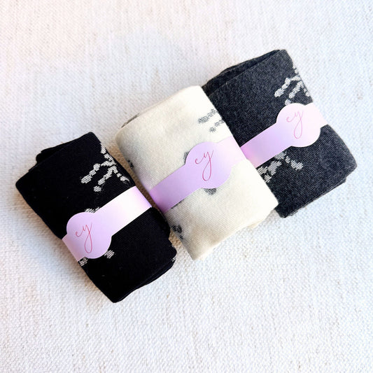 Unique Mix of Bows Socks Set of 3