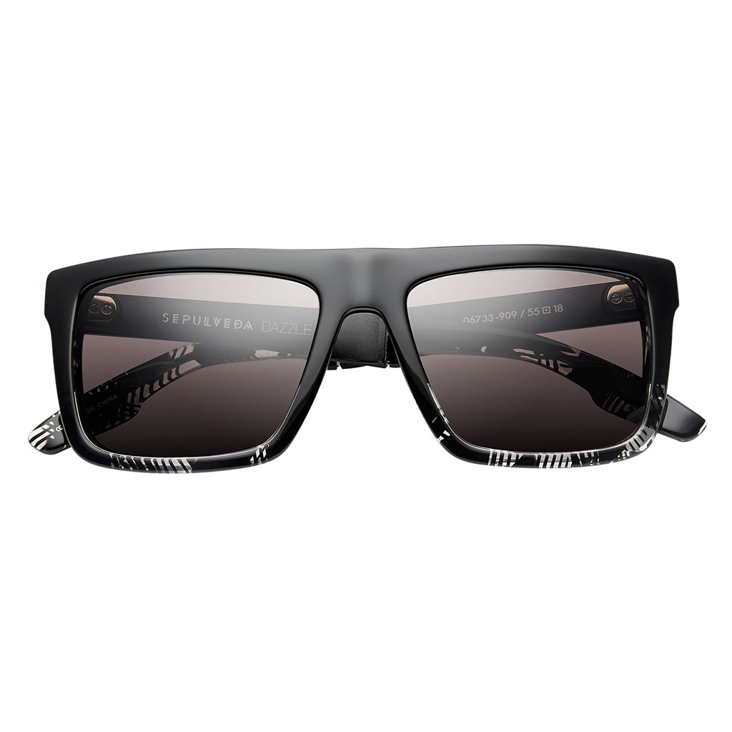 Sepulveda Flat Top Sunglasses in Polished Dazzle with Grey Lens
