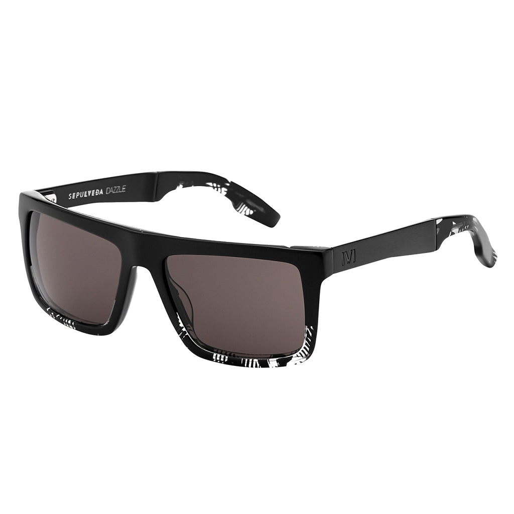 Sepulveda Flat Top Sunglasses in Polished Dazzle with Grey Lens