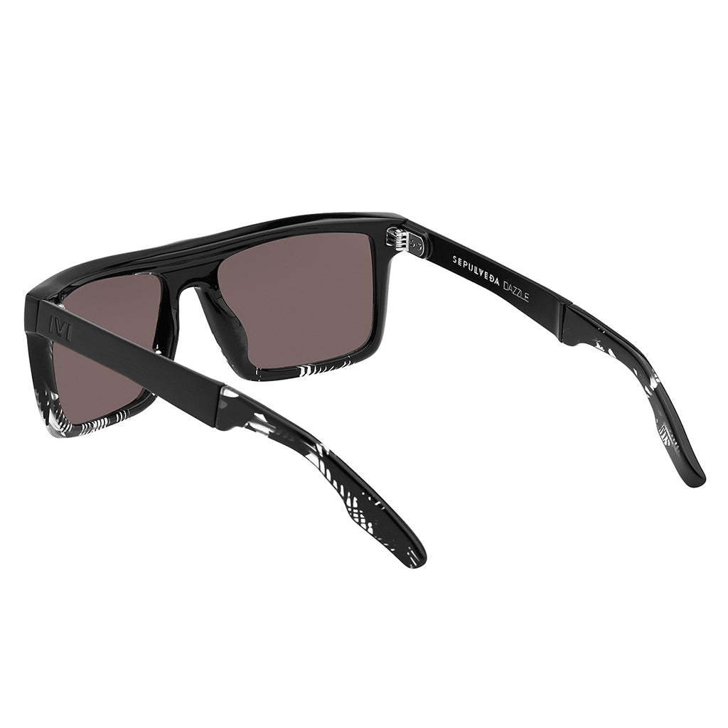 Sepulveda Flat Top Sunglasses in Polished Dazzle with Grey Lens