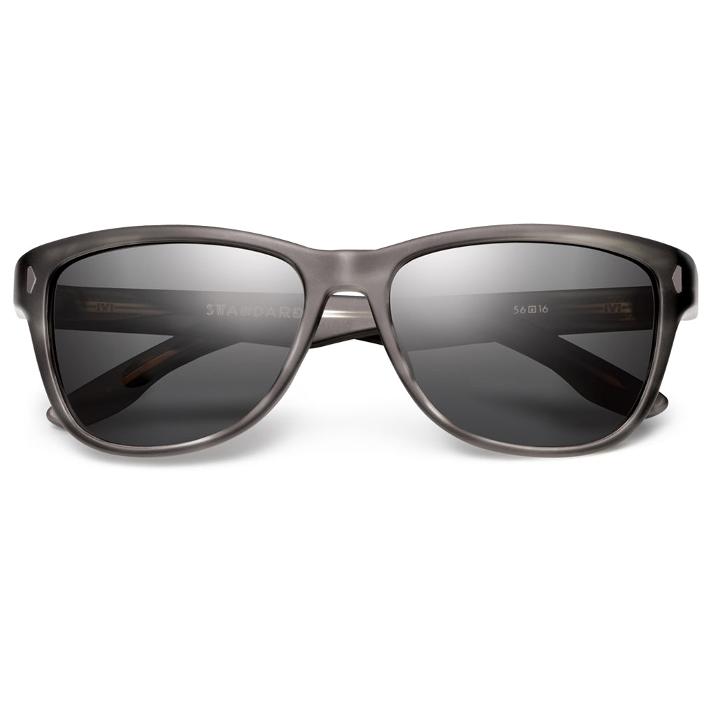 Standard Wayfarer Sunglasses in Matte Grey Tortoise with Grey Lens