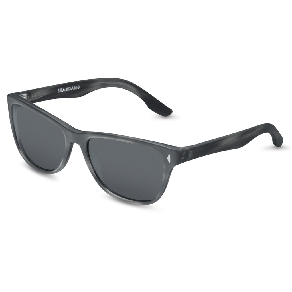 Standard Wayfarer Sunglasses in Matte Grey Tortoise with Grey Lens