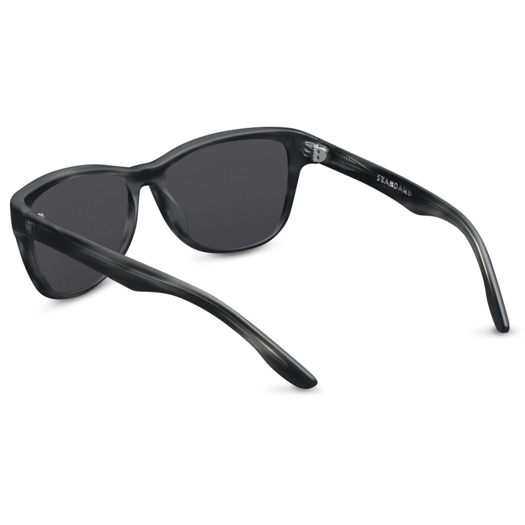 Standard Wayfarer Sunglasses in Matte Grey Tortoise with Grey Lens