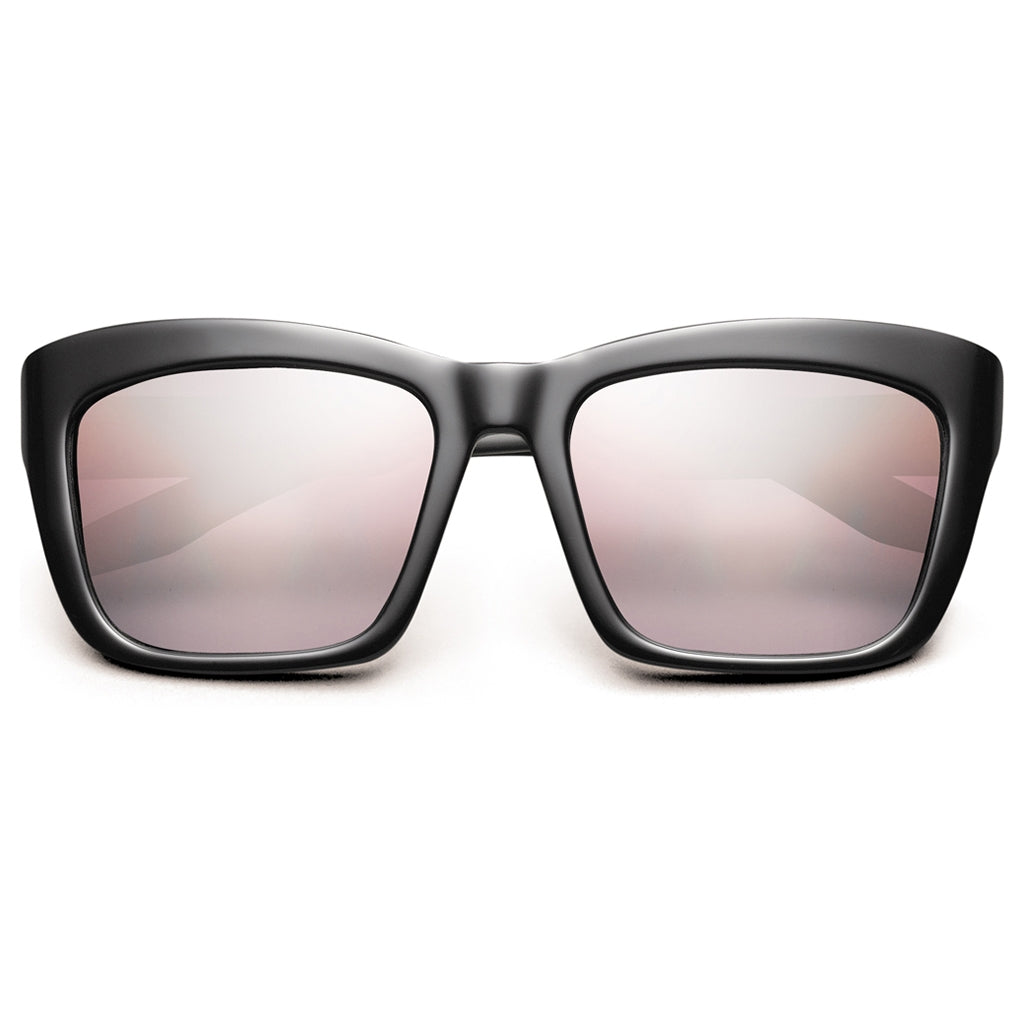 Bonnie Cat Eye Sunglasses in Polished Black with Rose Gradient Lens