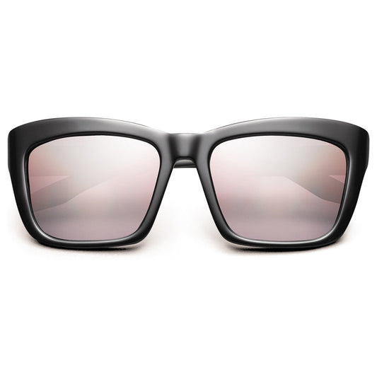 Bonnie Cat Eye Sunglasses in Polished Black with Rose Gradient Lens