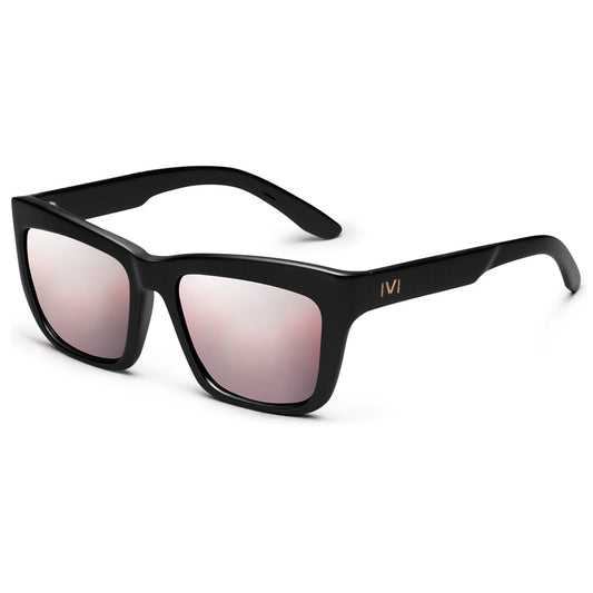 Bonnie Cat Eye Sunglasses in Polished Black with Rose Gradient Lens