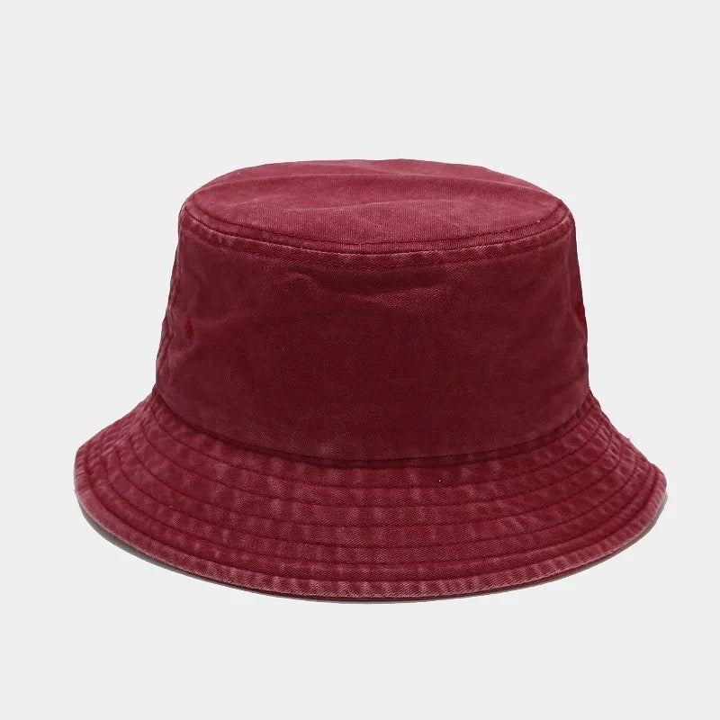 Distressed Washed Bucket Hat