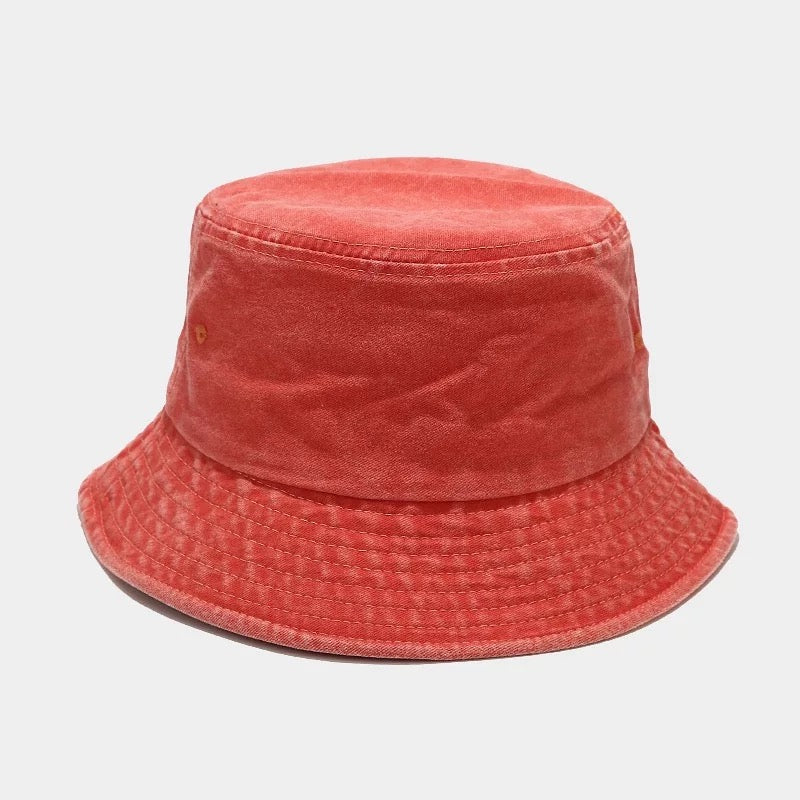 Distressed Washed Bucket Hat