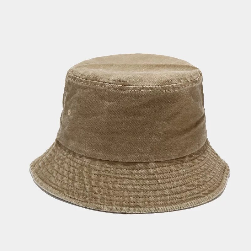 Distressed Washed Bucket Hat