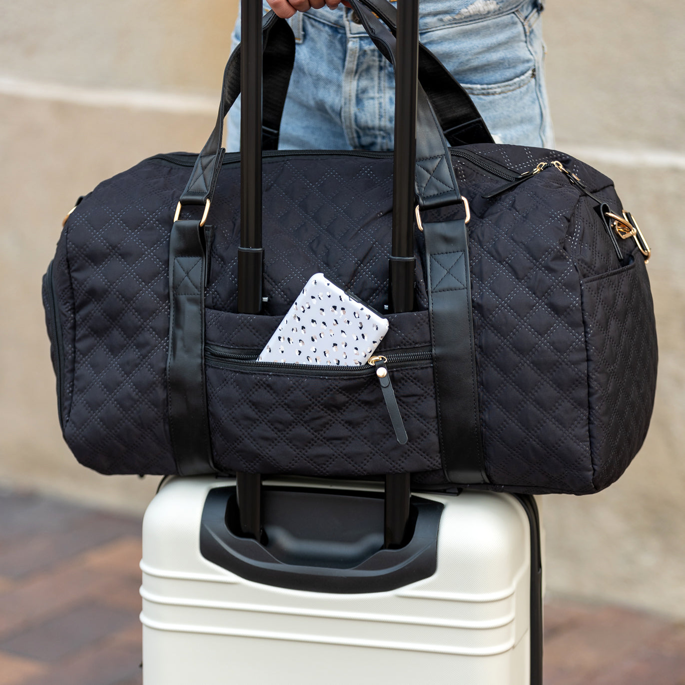 Zahra Quilted Travel Weekender