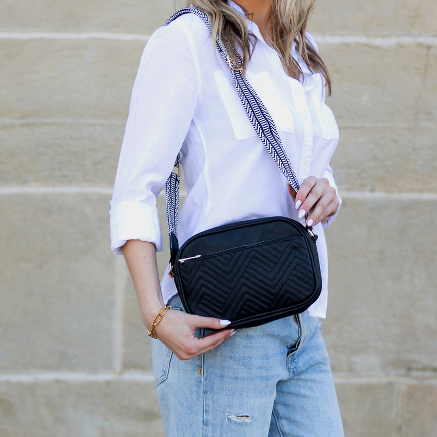 Everly Vegan Leather Camera Crossbody