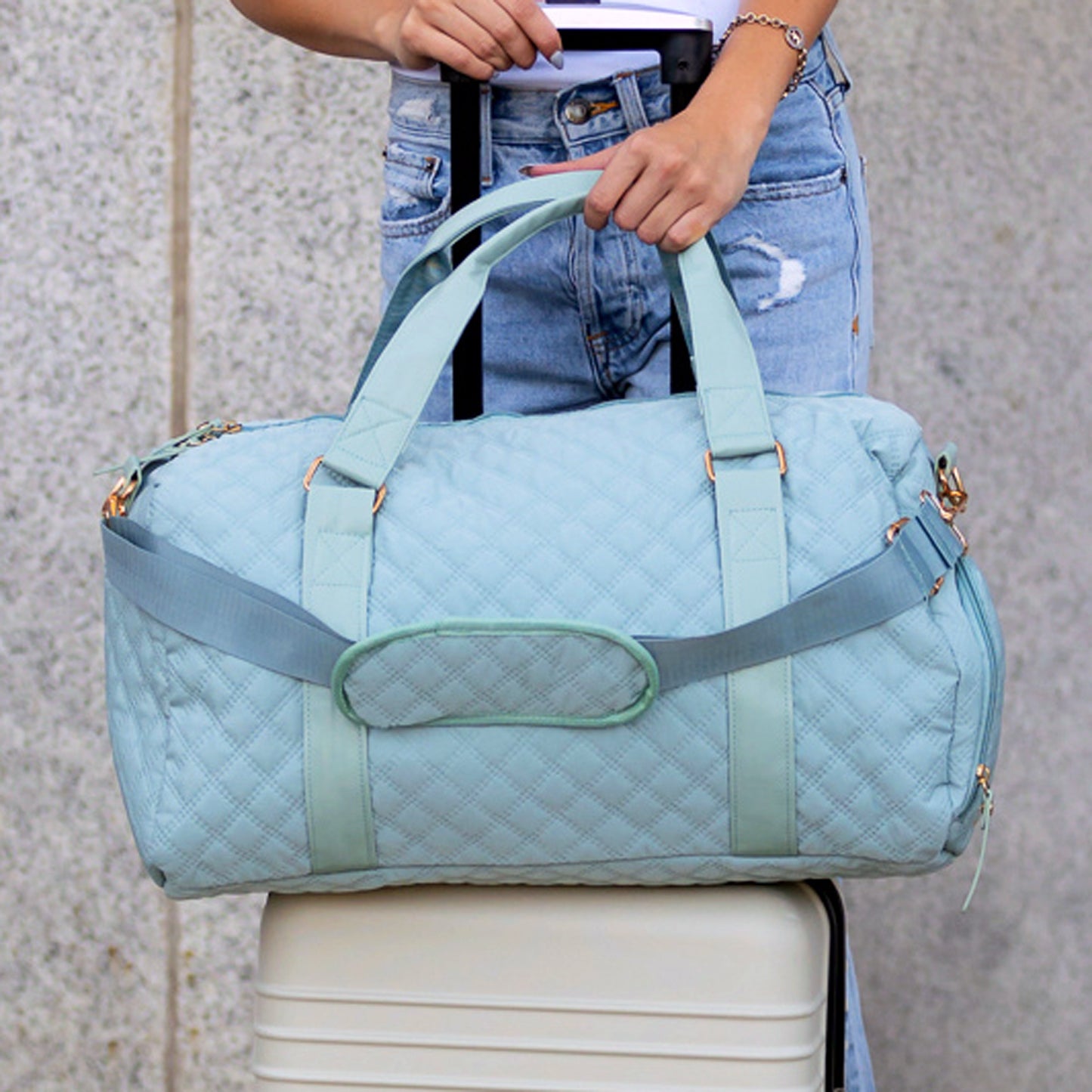Zahra Quilted Travel Weekender