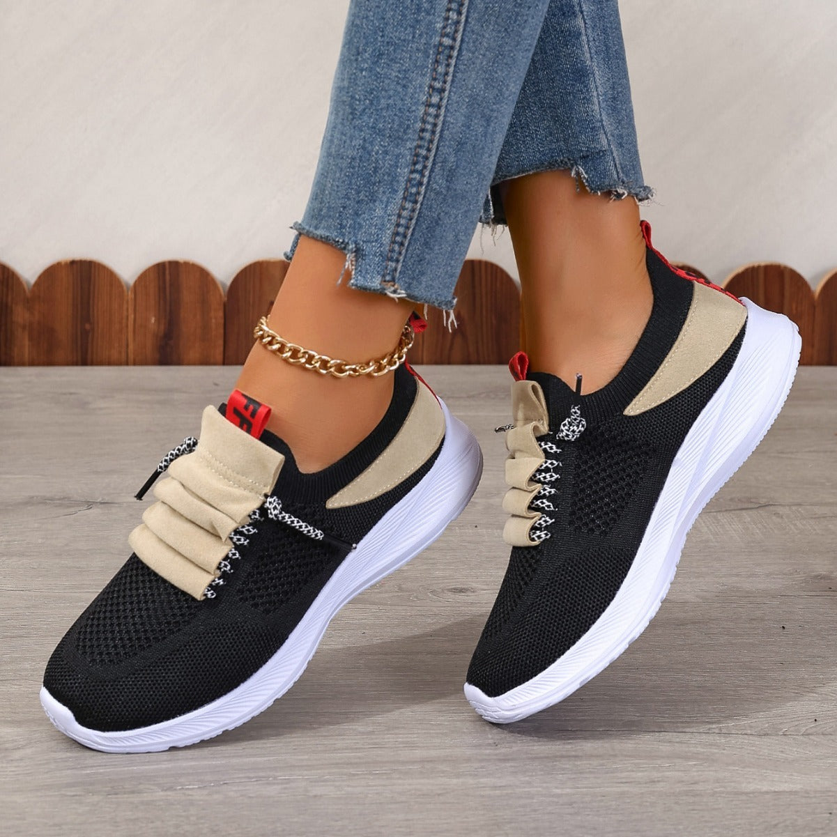 Non-Slip Round Toe Casual Sneakers