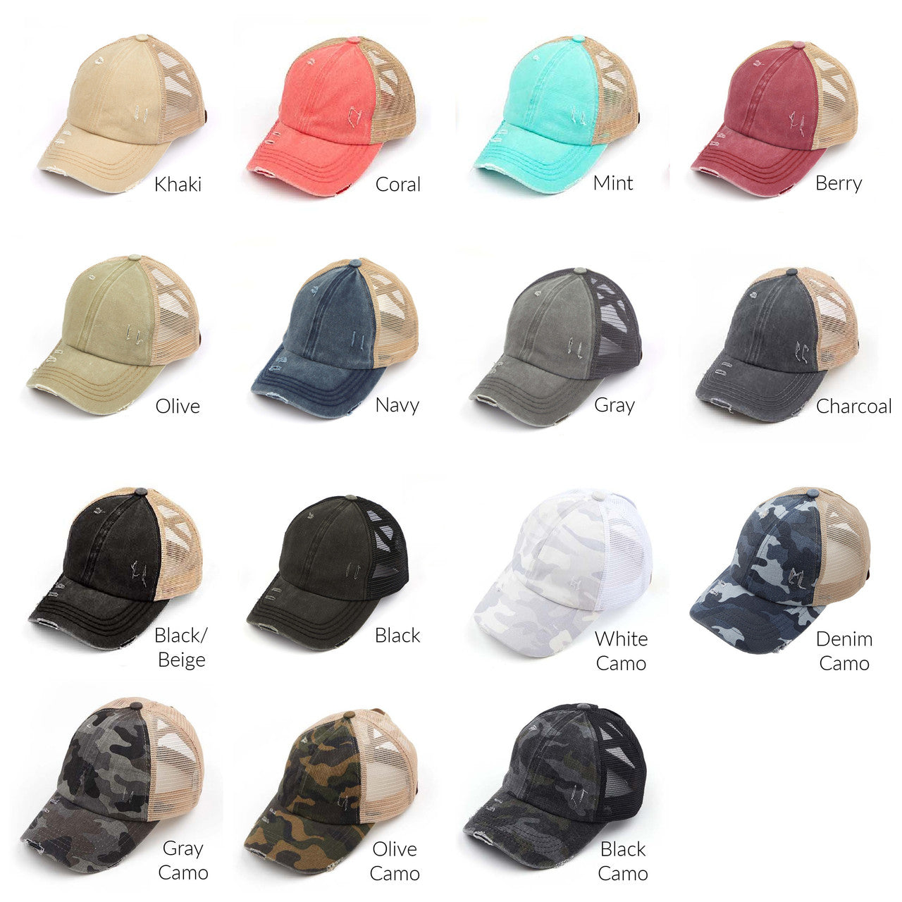 CC Criss-Cross Ponytail Cap