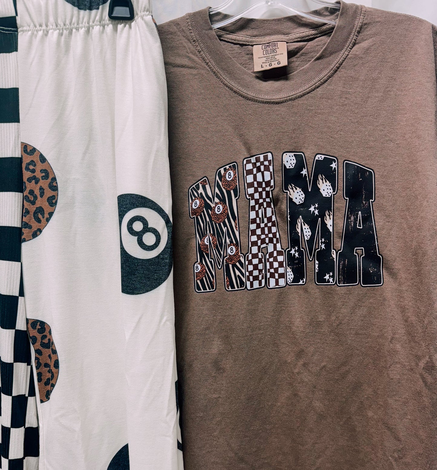 Flame Dice Neutral Mama Tee