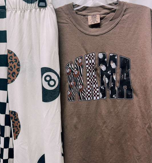 Flame Dice Neutral Mama Tee