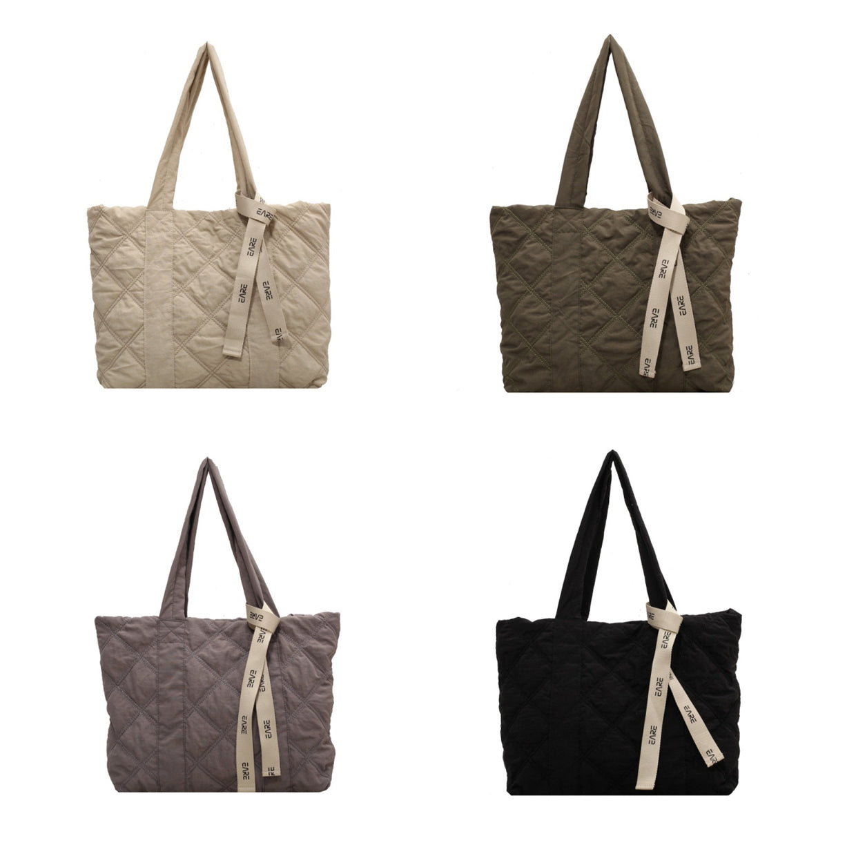 Puffed Quilted Tote