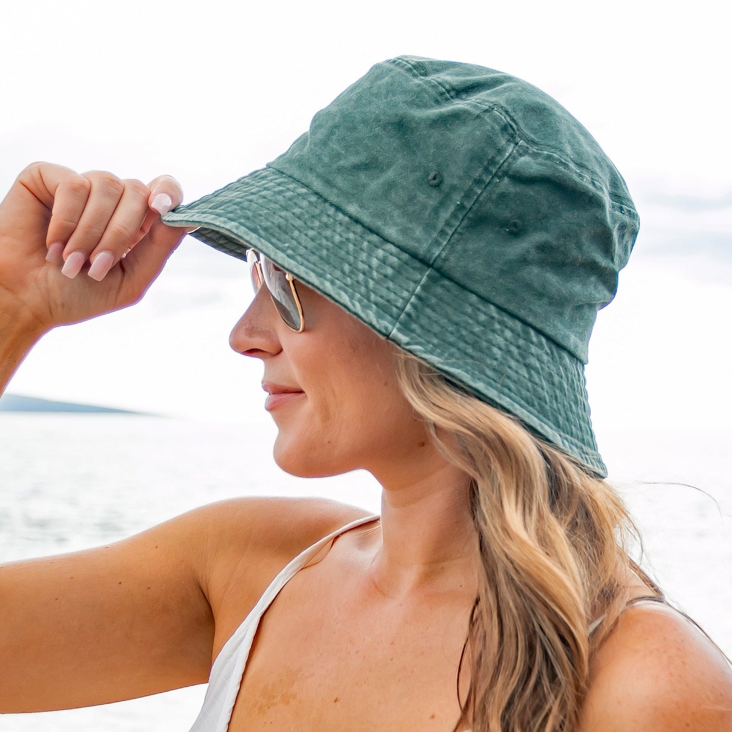 Distressed Washed Bucket Hat