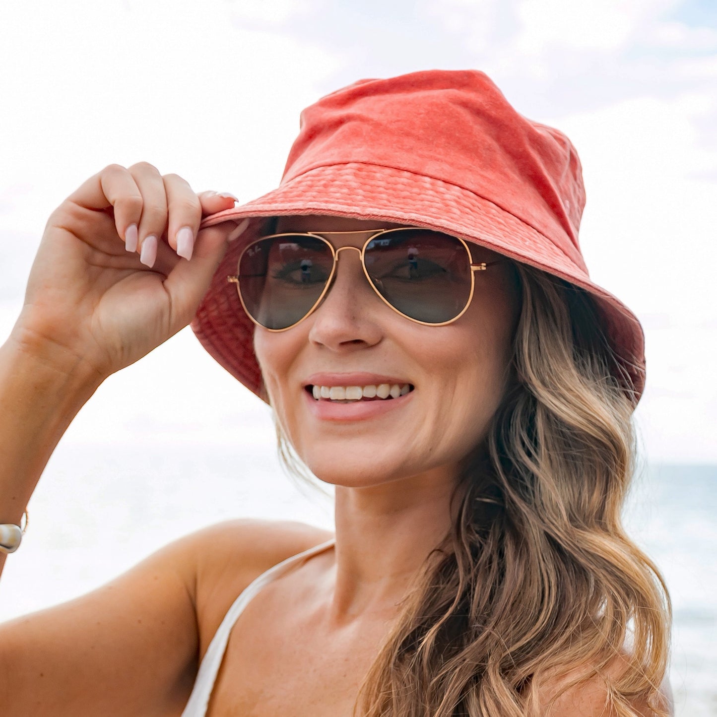 Distressed Washed Bucket Hat