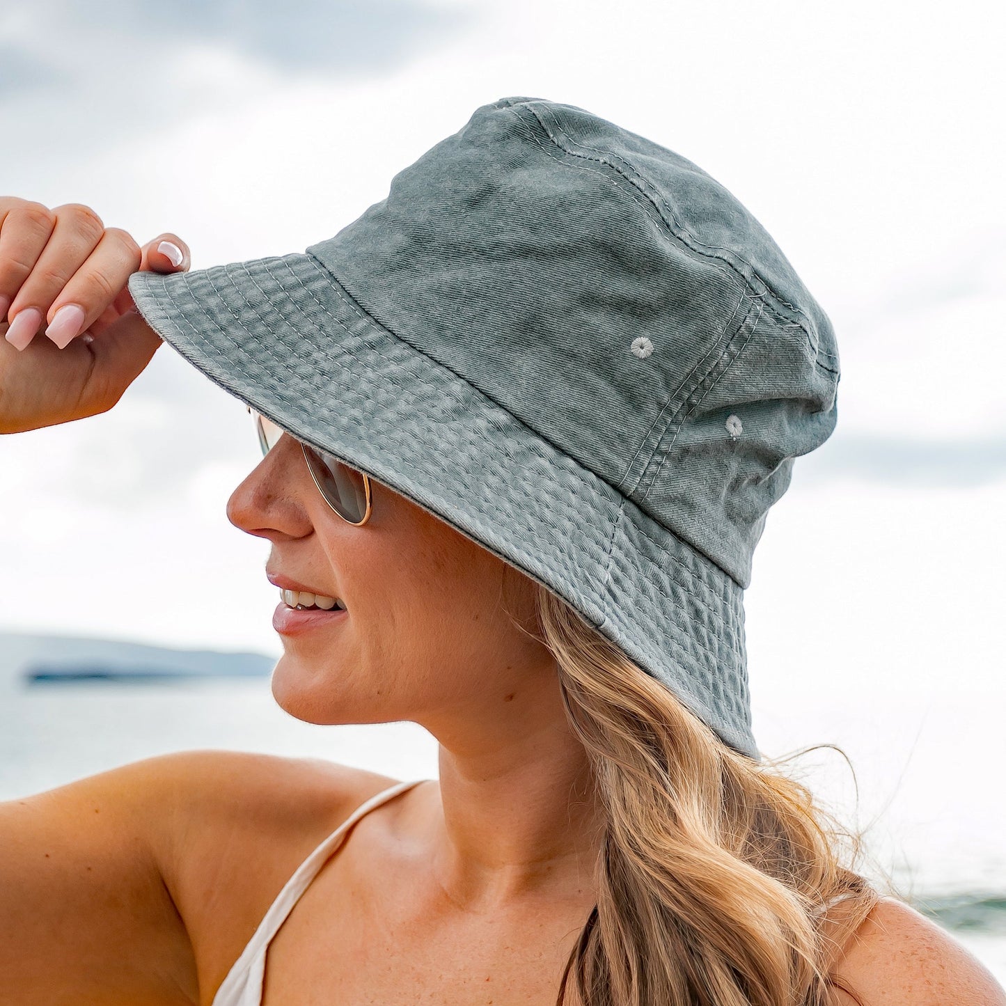 Distressed Washed Bucket Hat