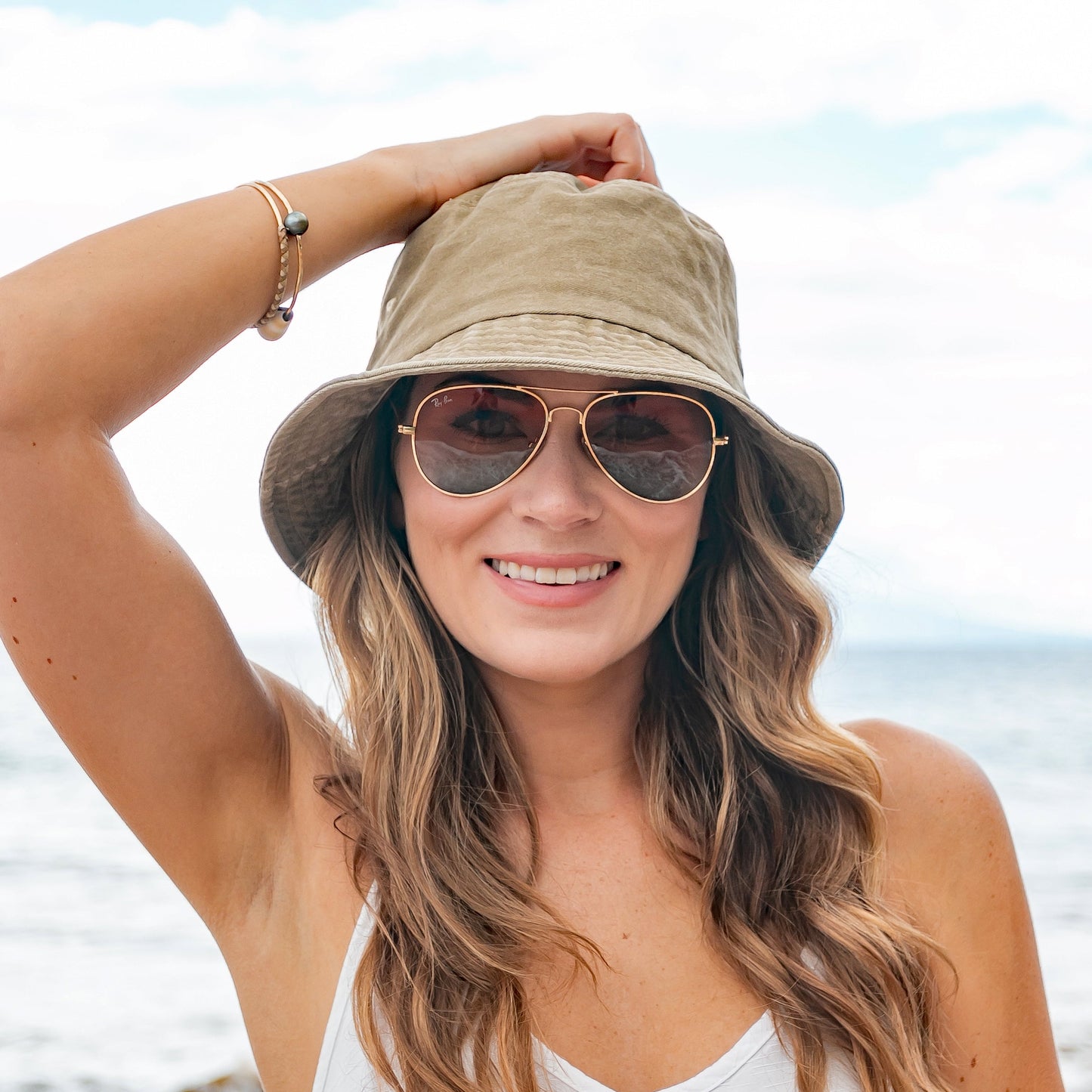 Distressed Washed Bucket Hat