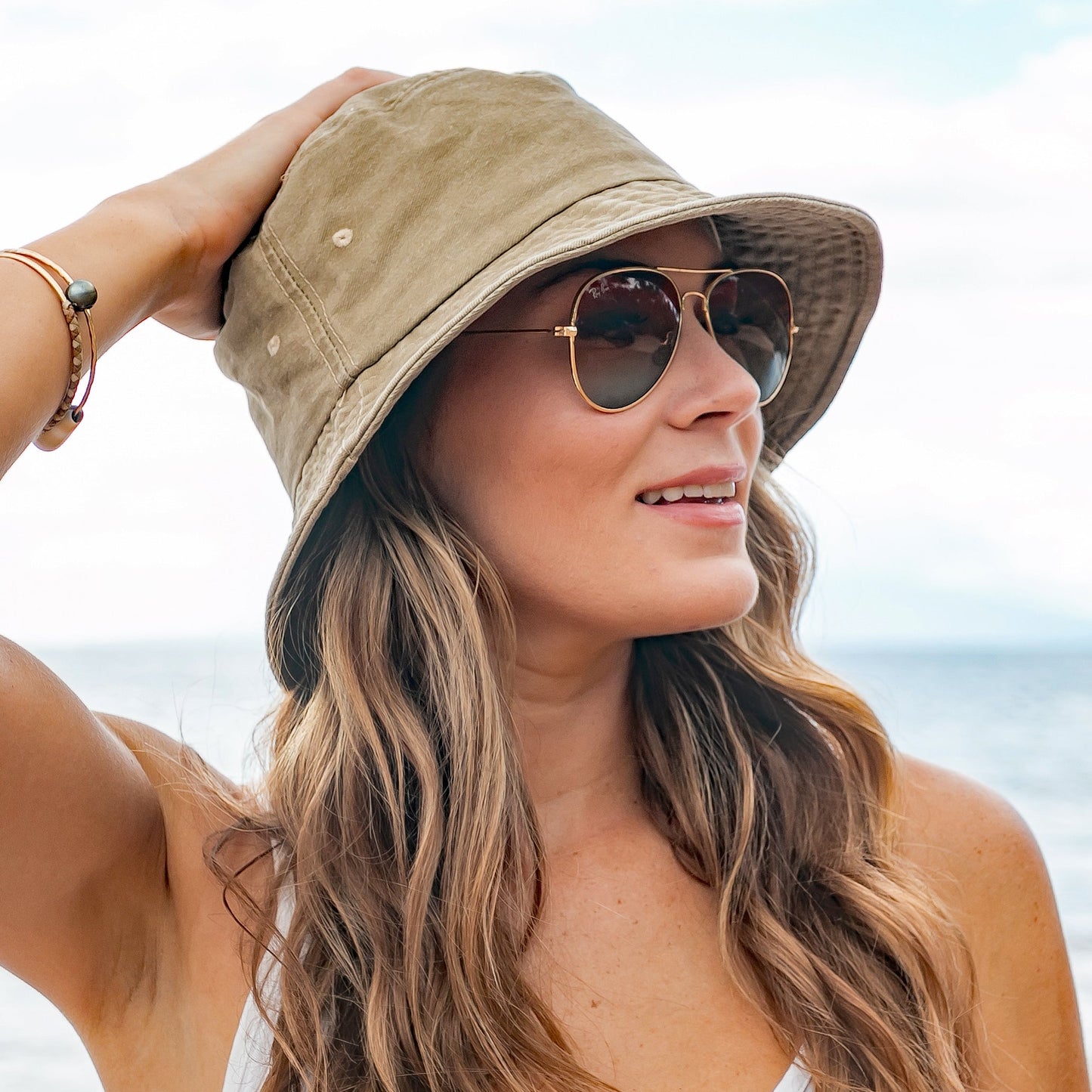 Distressed Washed Bucket Hat