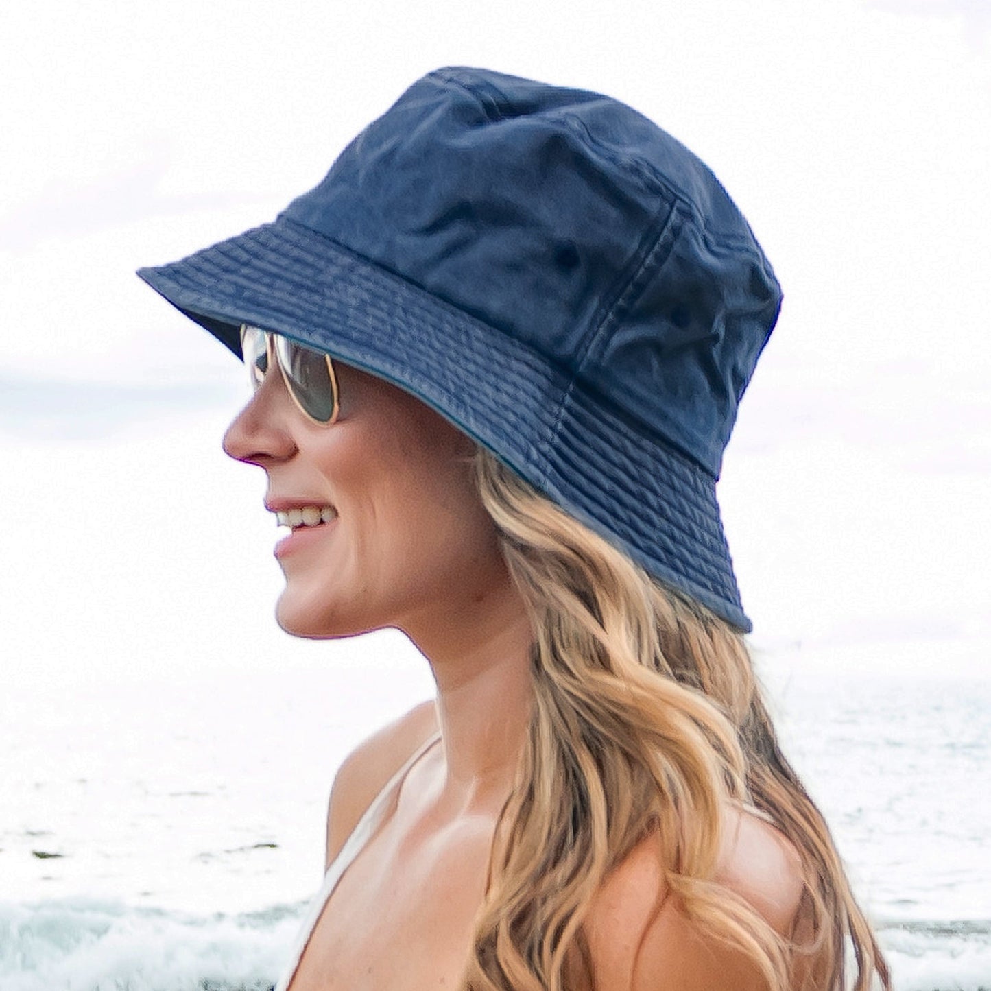 Distressed Washed Bucket Hat