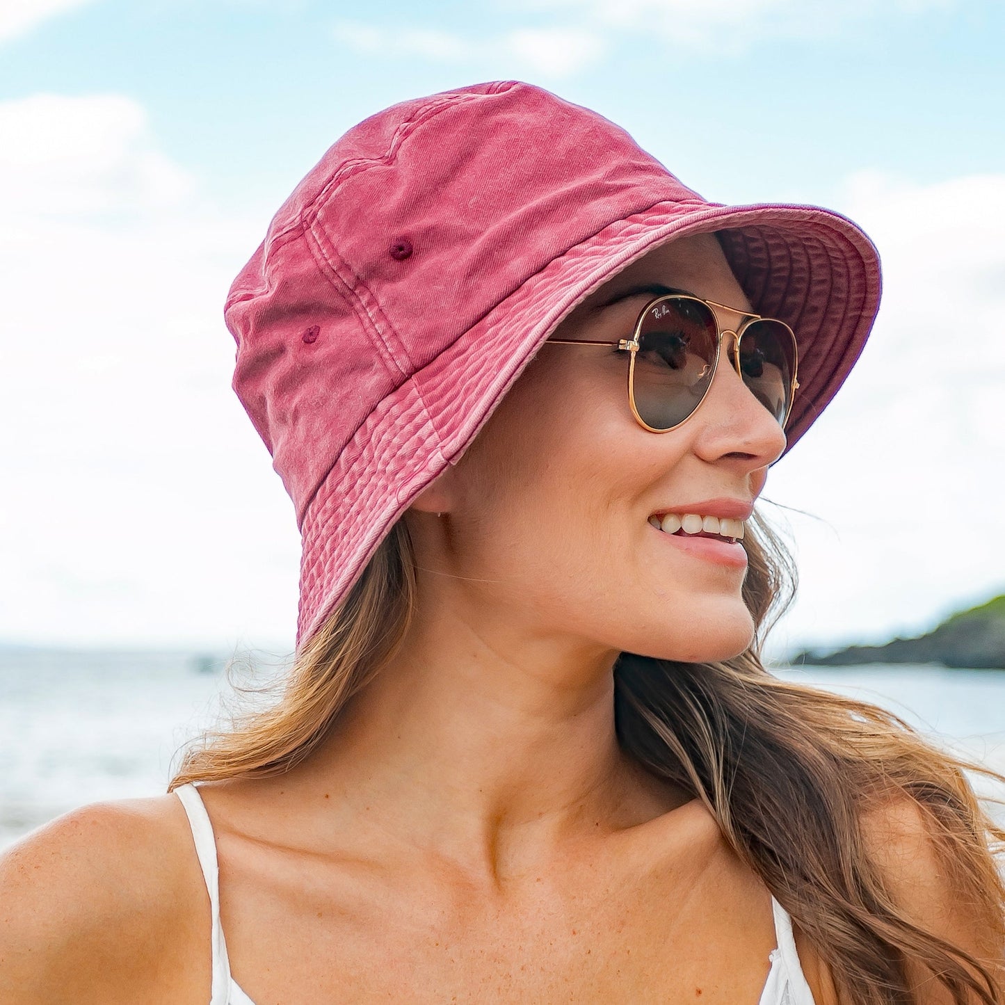 Distressed Washed Bucket Hat