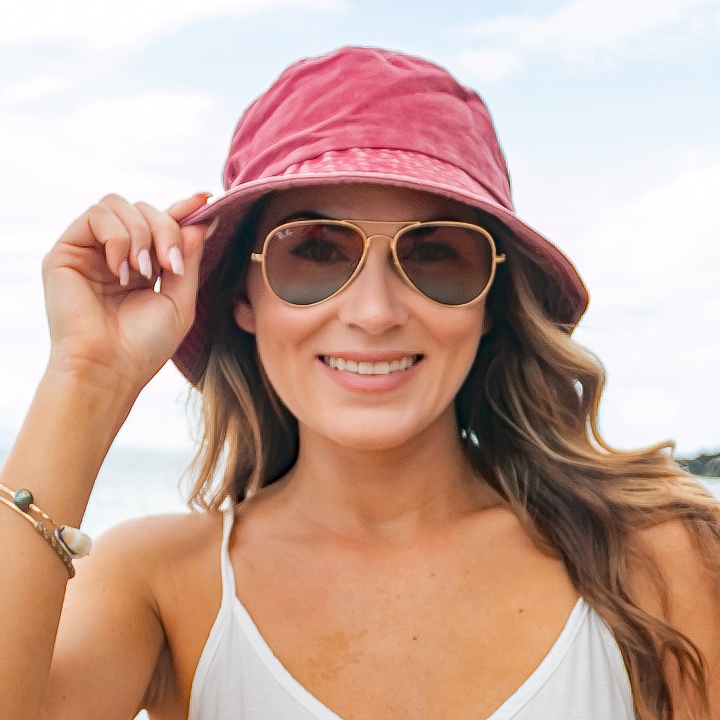 Distressed Washed Bucket Hat