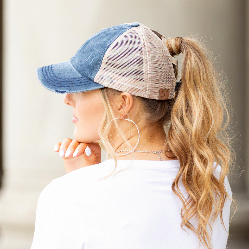 CC Criss-Cross Ponytail Cap