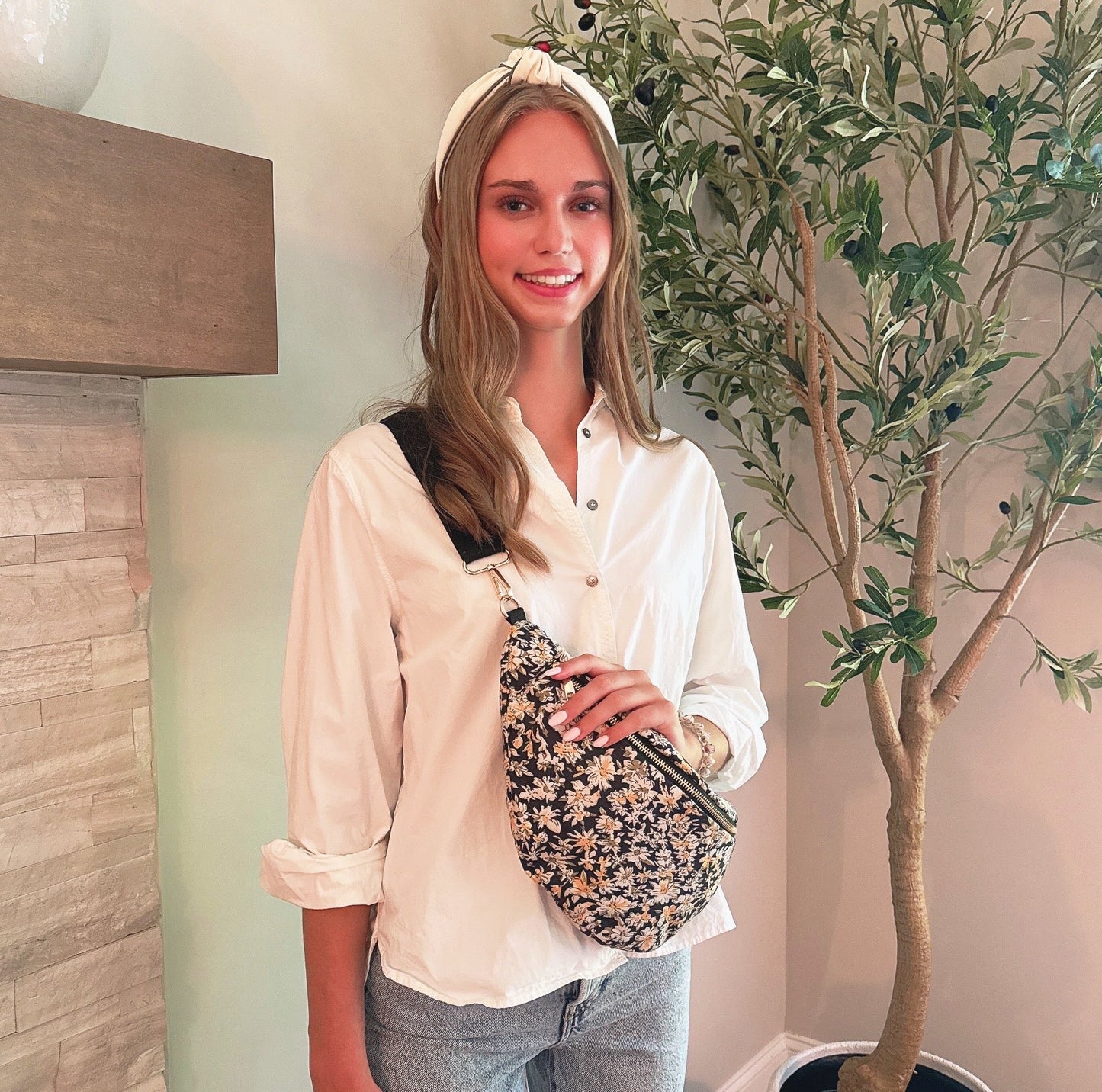 Vintage Floral Sling Bag
