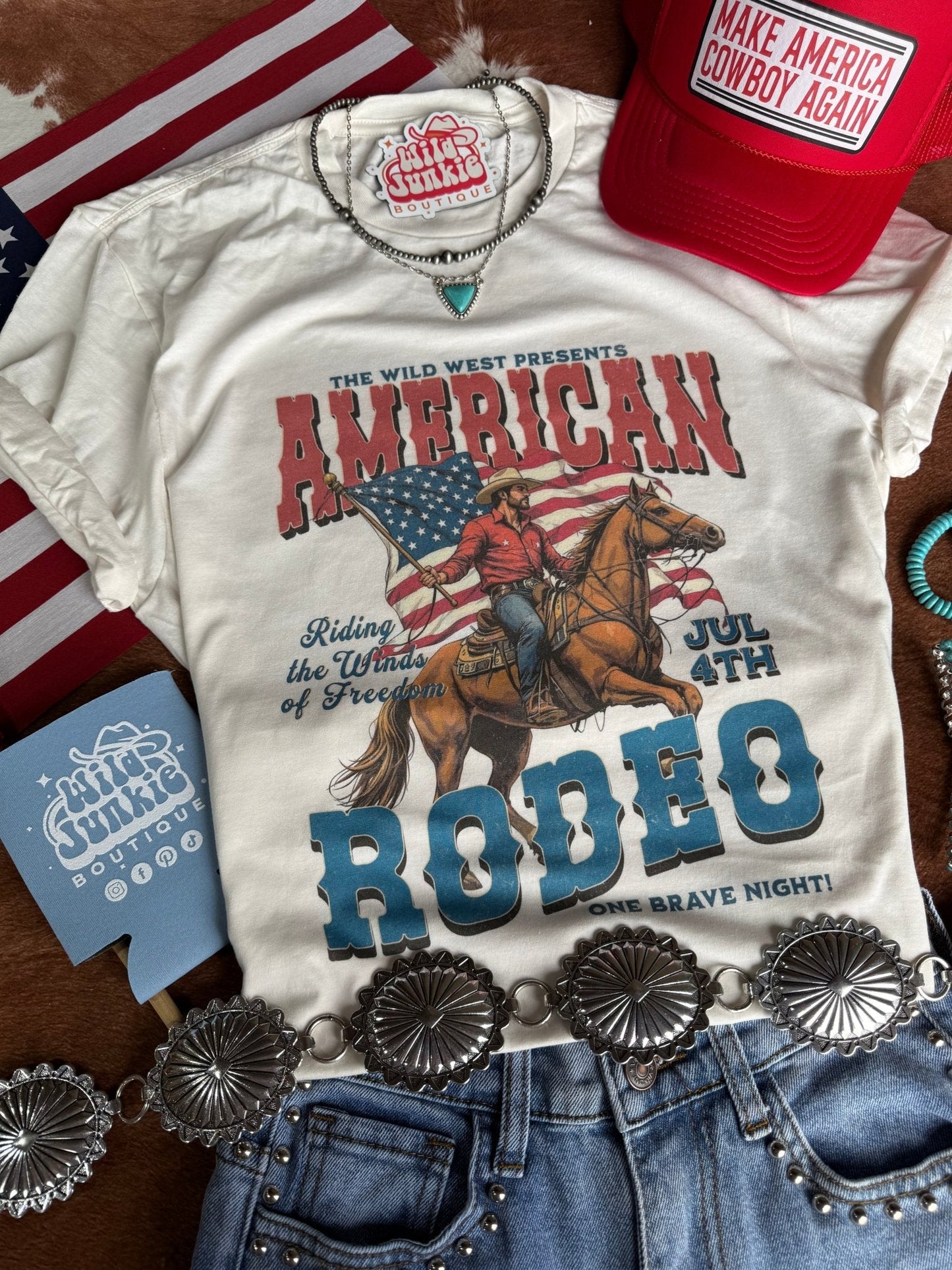 American Rodeo 4th of July Graphic Tee
