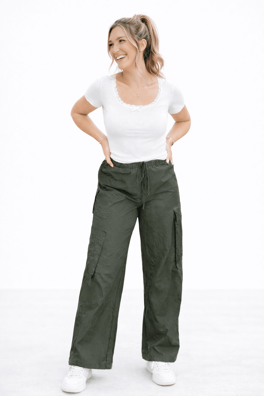 Archer Asymmetrical Pocket Wide Leg Cargos