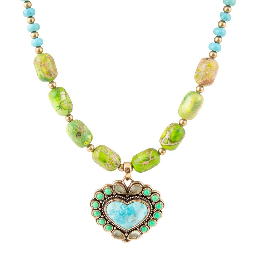 Legacy Heart Turquoise Pendant Necklace