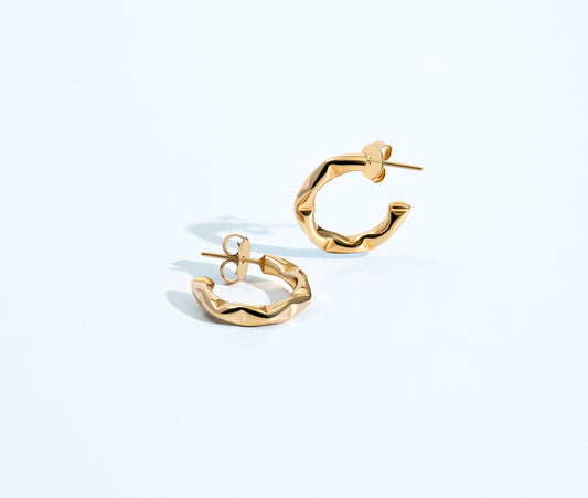 Sabrina Abstract Small Hoops